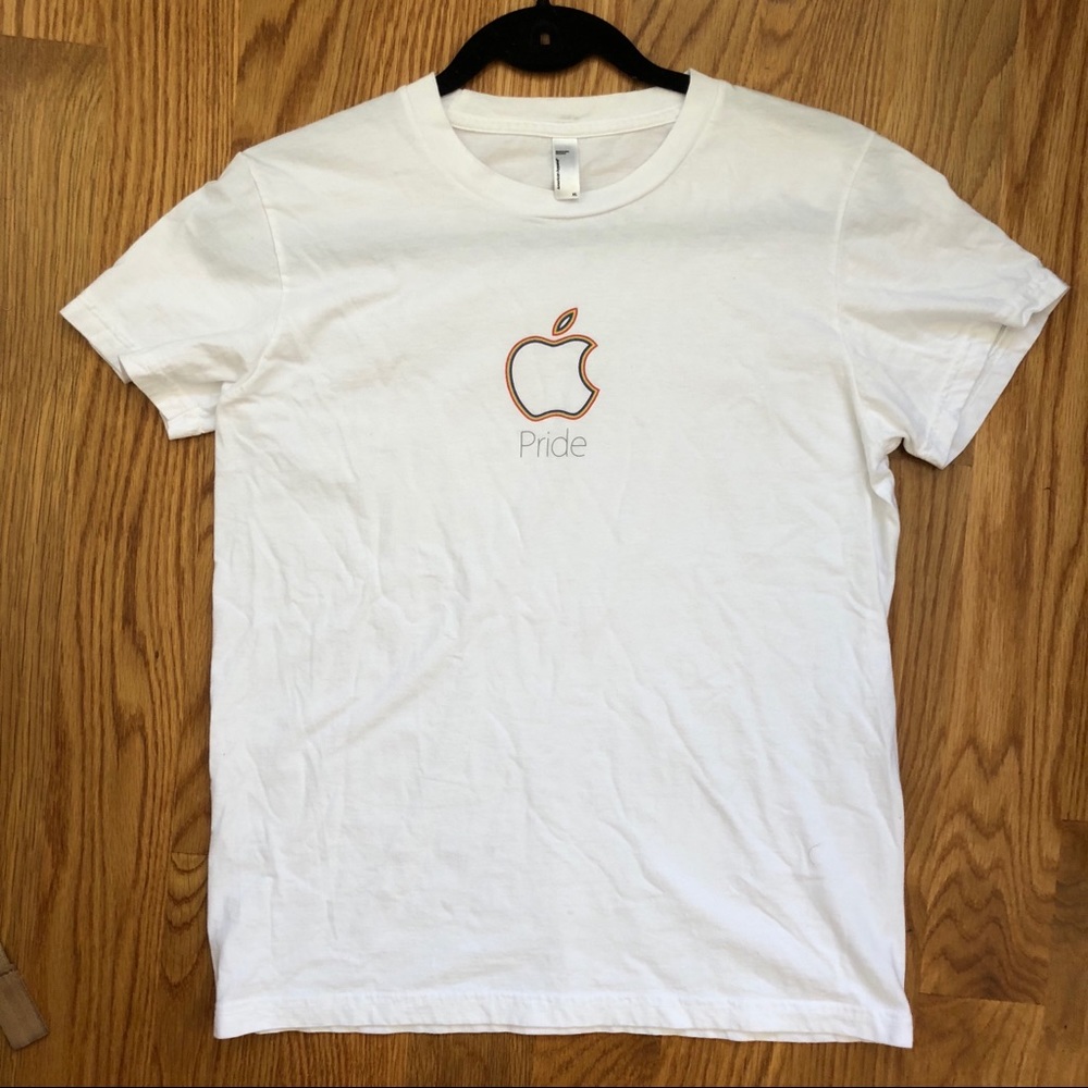 Apple Logo Pride American Apparel Tee Shirt